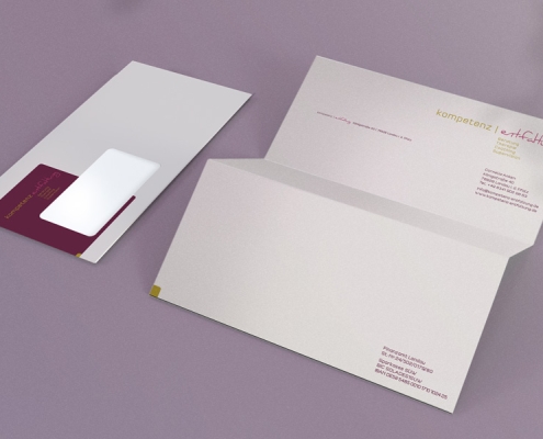 Briefbogen und Kuvert kompetenz | entfaltung