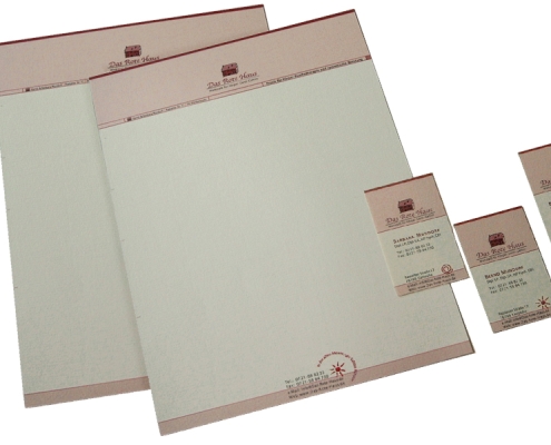 Briefbogen + Visitenkarte - gestaltet von finck [+] rau, grafikdesign in Karlsruhe