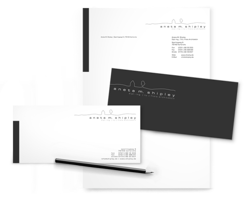 Briefbogen + Kurzbrief - gestaltet von finck [+] rau, grafikdesign in Karlsruhe