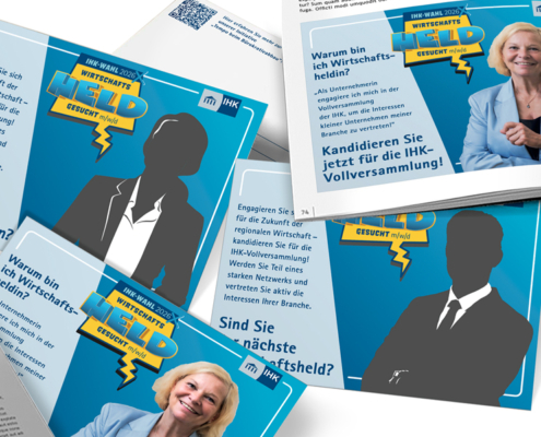 IHK Karlsruhe – Anzeigen und Postkarten IHK Wahl