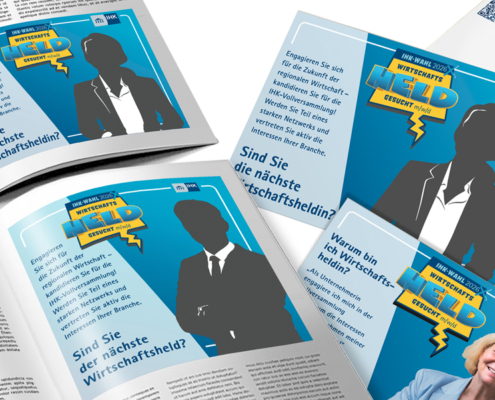 IHK Karlsruhe – Anzeigen und Postkarten IHK Wahl